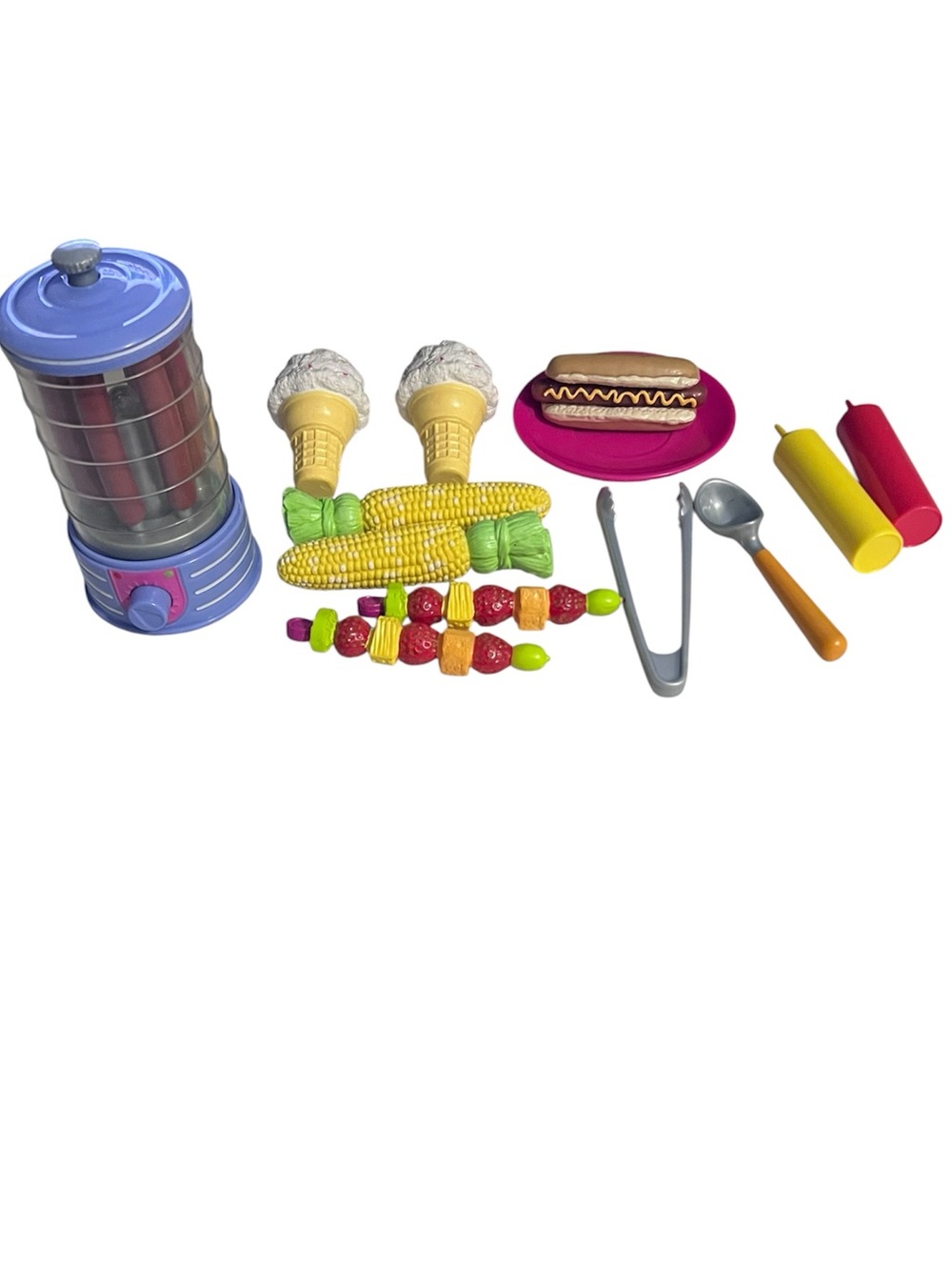 AMERICAN GIRL Campus Snack Cart FOOD Items & Hot Dog Cooker